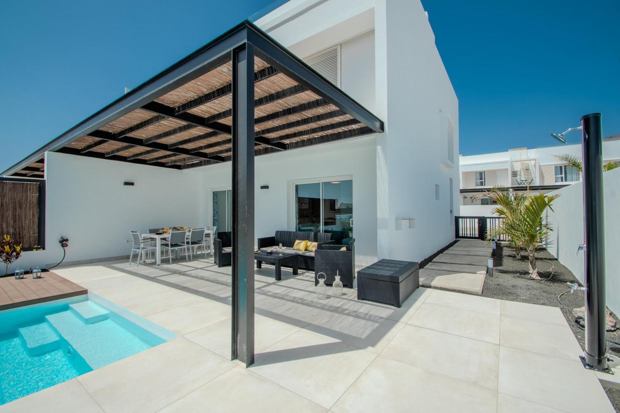 Serena Villa 38 - Heated Pool, Sea Views, Ac, High Speed Internet Playa Blanca  Eksteriør billede