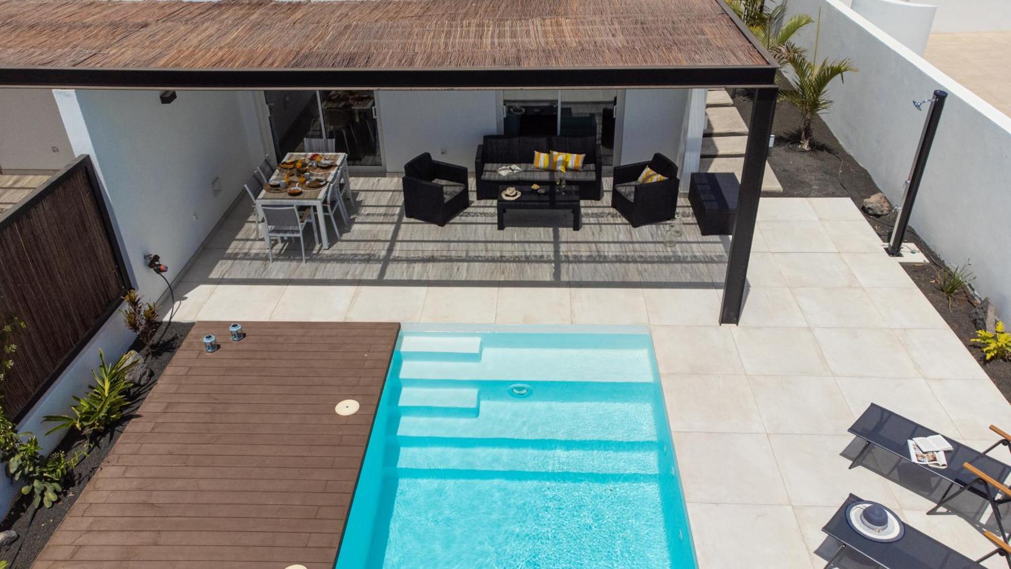 Serena Villa 38 - Heated Pool, Sea Views, Ac, High Speed Internet Playa Blanca  Eksteriør billede