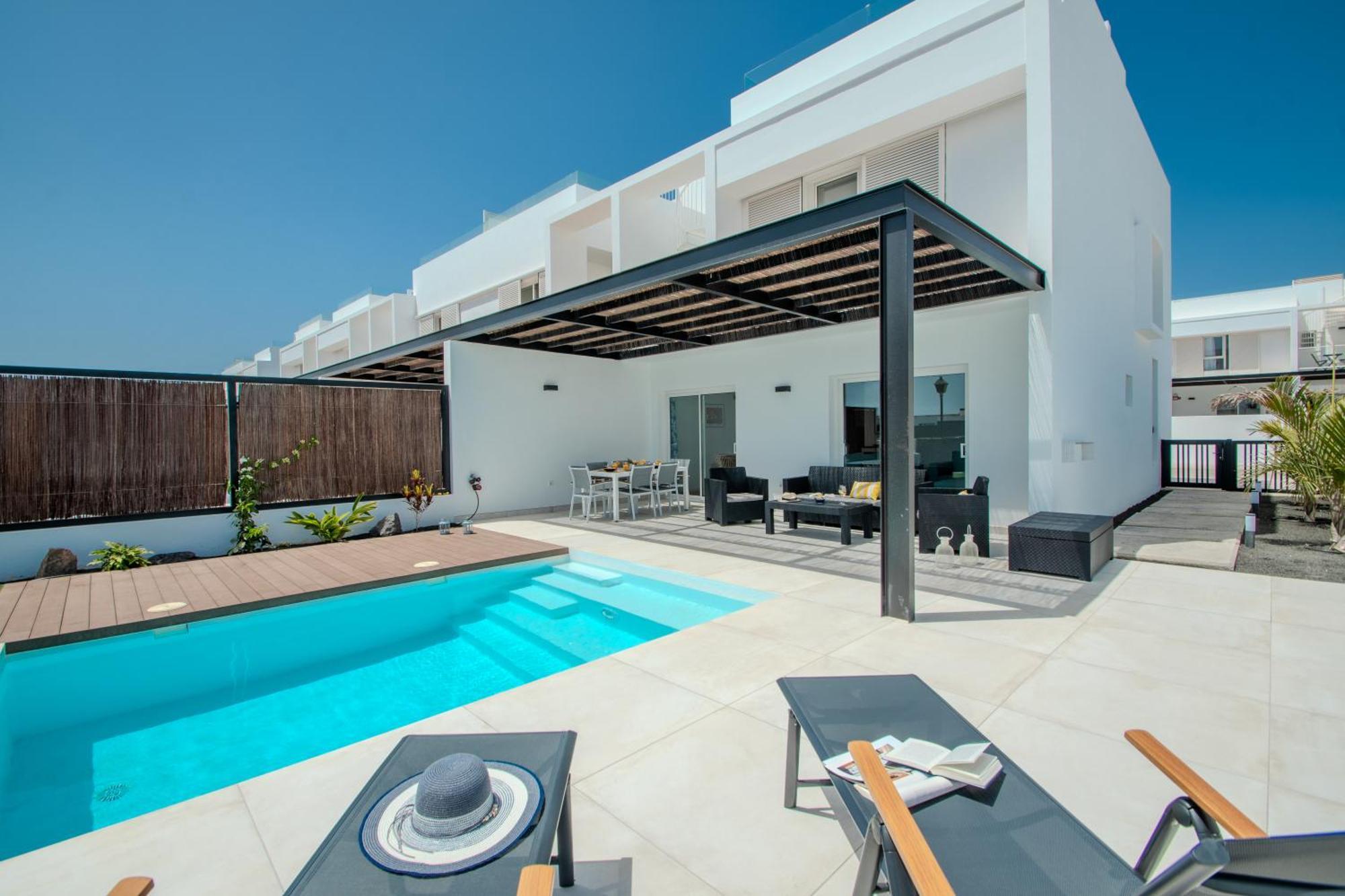Serena Villa 38 - Heated Pool, Sea Views, Ac, High Speed Internet Playa Blanca  Eksteriør billede