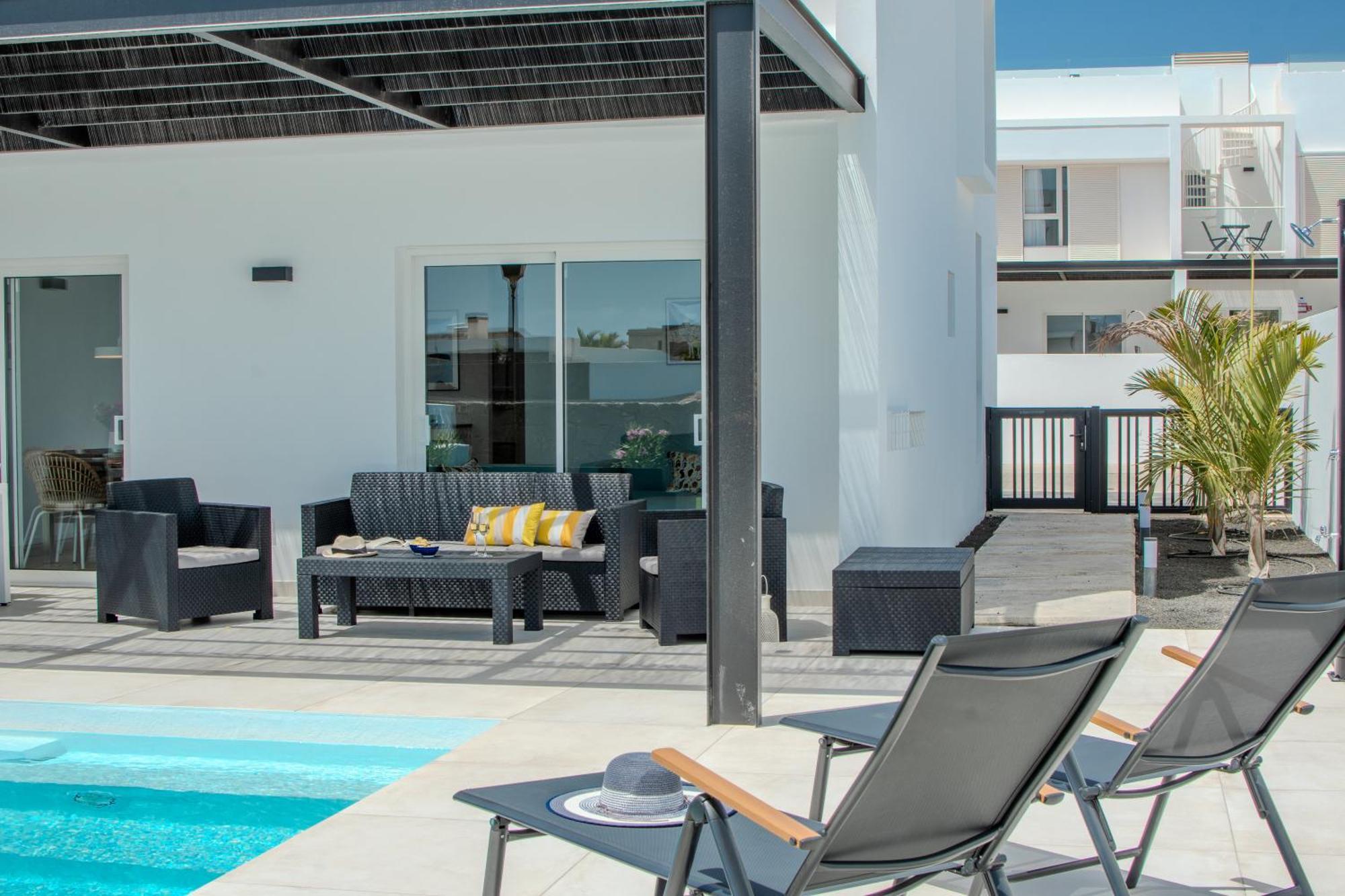 Serena Villa 38 - Heated Pool, Sea Views, Ac, High Speed Internet Playa Blanca  Eksteriør billede